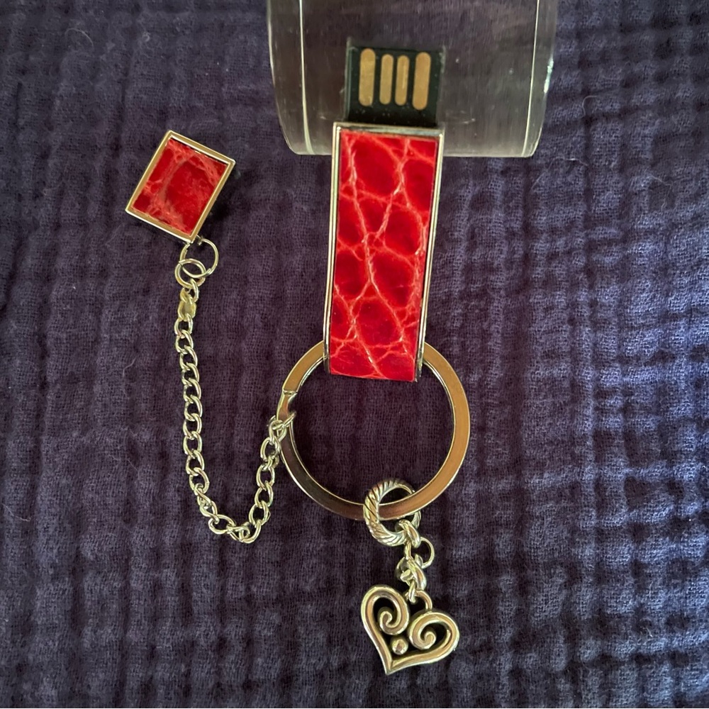 Brighton 8GB thumb drive on a keychain